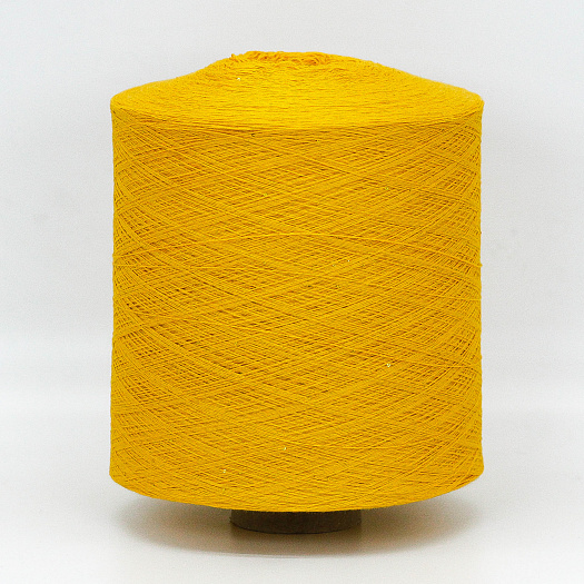 Cotton Sequin, 100% хлопок, пайетки 1.2 мм, 1600м/100г, Желтая охра 2627