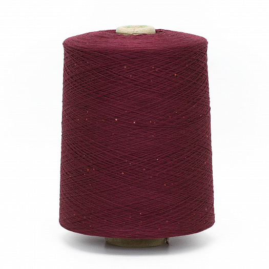 Cotton Sequin, 100% хлопок, пайетки 1.2 мм, 1600м/100г, Каберне 2606